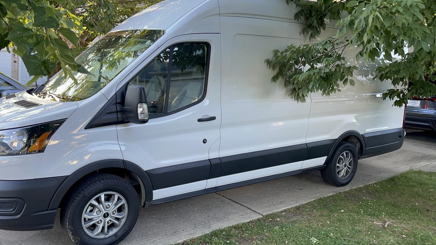 A delivery van out on its round